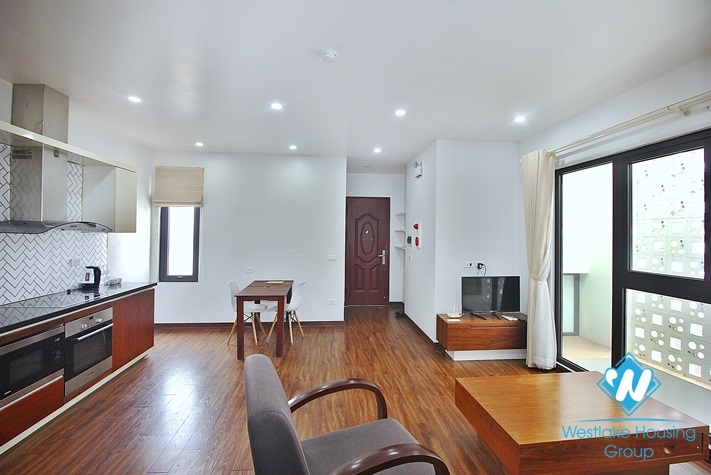 Top floor one bedroom apartment for rent near Water Park, Tay Ho, Ha Noi
